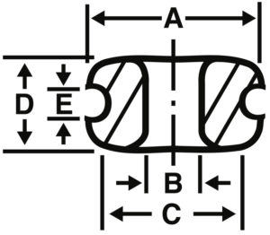 Double Flanged Eyelet Diagram