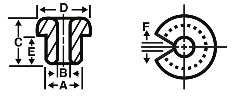 Slotted Eyelets Diagram